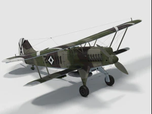 Heinkel he-51 3D Model