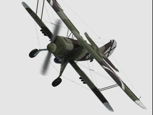 Heinkel he-51 3D Model