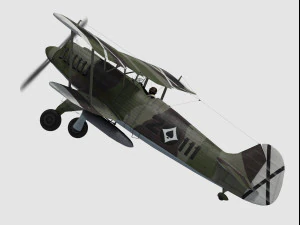 Heinkel he-51 3D Model