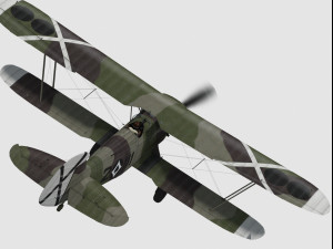 Heinkel he-51 Model 3D