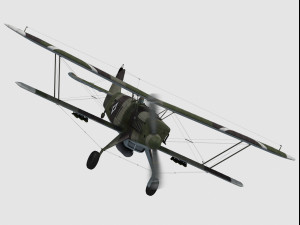 Heinkel he-51 Model 3D