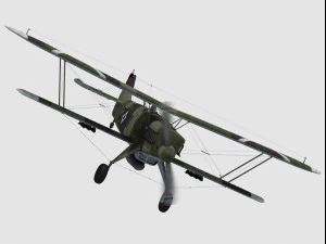 Heinkel he-51 3D Model