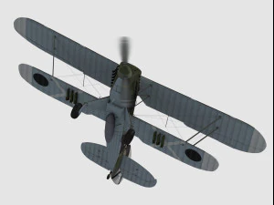 Heinkel he-51 3D Model