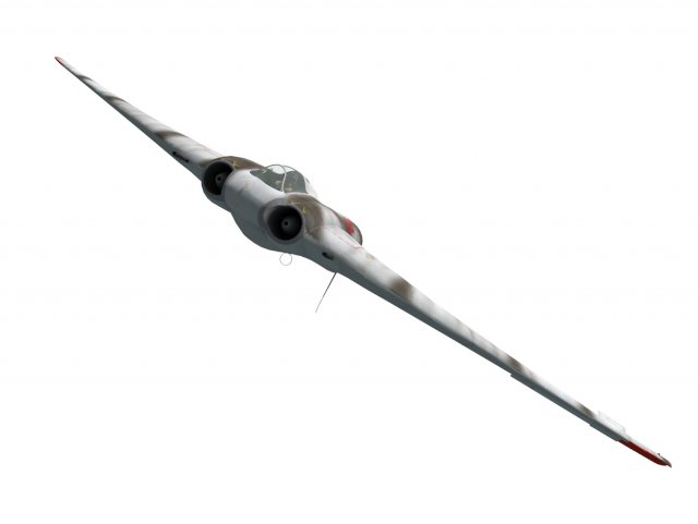 horten ho-229 3D-Modell .c4d .max .obj .3ds .fbx .stl .blend 