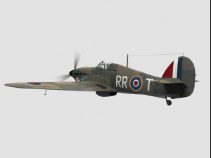 hawker hurricane Modèle 3D