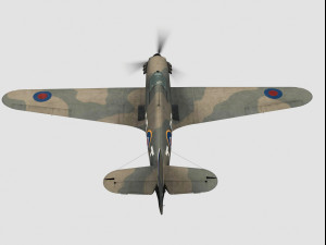 hawker hurricane Modèle 3D