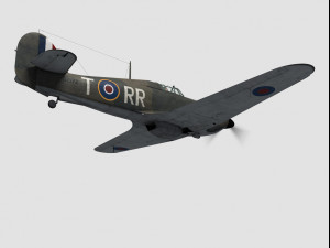 hawker hurricane Modèle 3D
