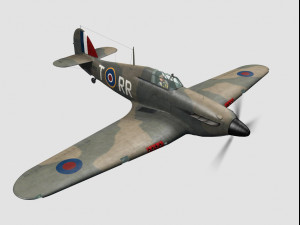 hawker hurricane Modèle 3D