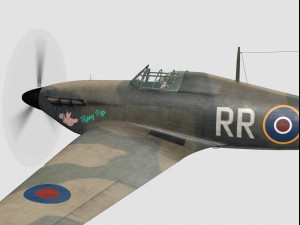 hawker hurricane Modèle 3D