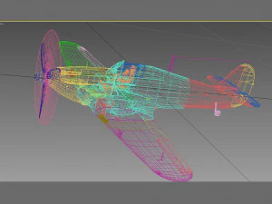 हॉकर तूफान 3D मॉडल