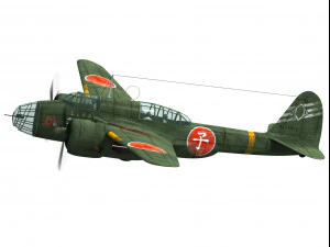 kawasaki ki-48 sokei 3D Model