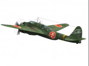 kawasaki ki-48 sokei 3D Model
