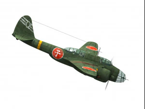 kawasaki ki-48 sokei 3D Model