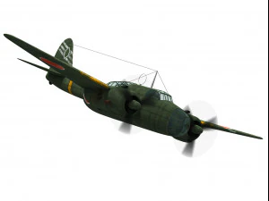 kawasaki ki-48 sokei 3D Model