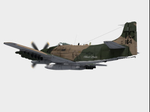 douglas a-1 skyraider 3D Model