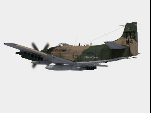 douglas a-1 skyraider 3D Model