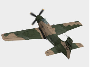 douglas a-1 skyraider 3D Model