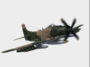 douglas a-1 skyraider 3D Model