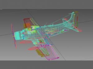 douglas a-1 skyraider 3D Model