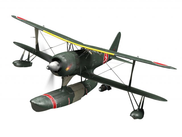 mitsubishi f1m2 pete 3D मॉडल .c4d .max .obj .3ds .fbx .stl .blend 