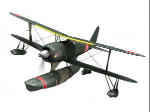 mitsubishi f1m2 pete Model 3D
