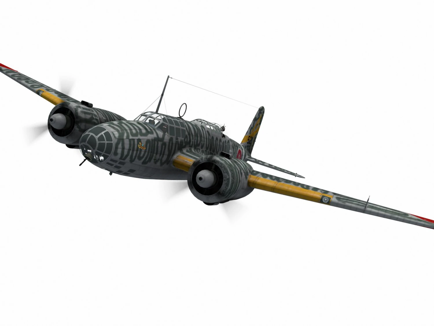 mitsubishi ki-21 sally 3D Model .c4d .max .obj .3ds .fbx .stl .blend 