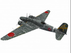 mitsubishi ki-21 sally 3D-Modell