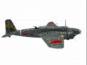 mitsubishi ki-21 sally 3D Model