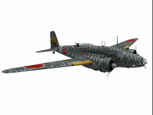 mitsubishi ki-21 sally 3D Model