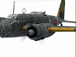 mitsubishi ki-21 sally 3D-Modell