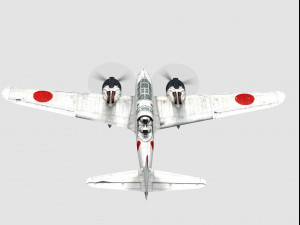 Nakajima j1n1 gekko 3D-Modell