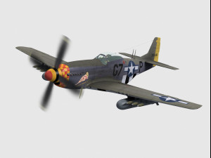 north american p-51 mustang 3D Model