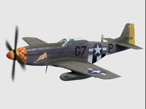 North american p-51 mustang 3D Model