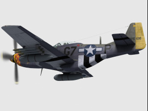 North american p-51 mustang 3D Model
