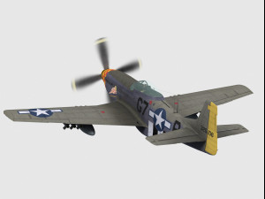 North american p-51 mustang 3D Model