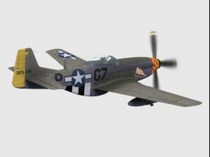 North american p-51 mustang 3D Model