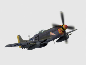 North american p-51 mustang 3D Model