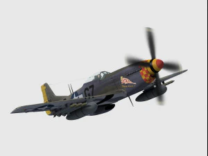 North american p-51 mustang 3D Model