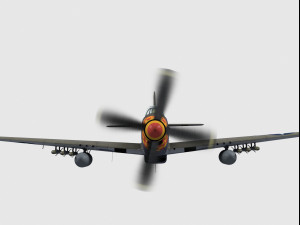 North american p-51 mustang 3D Model