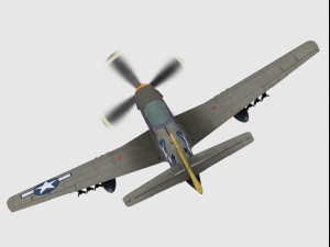 North american p-51 mustang 3D Model