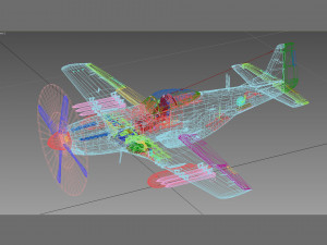North american p-51 mustang 3D Model