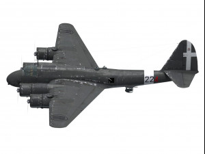 piaggio p108 bombardiere 3D Модель