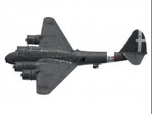 piaggio p108 bombardiere 3D Model
