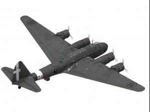 piaggio p108 bombardiere 3D Model