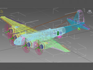 piaggio p108 bombardiere 3D Модель