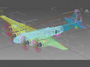 piaggio p108 bombardiere 3D Model