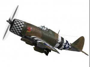 republic p-47 thunderbolt 3D Model