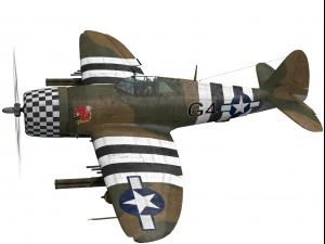 republic p-47 thunderbolt 3D Model