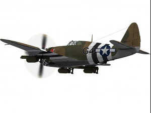 republic p-47 thunderbolt 3D Model