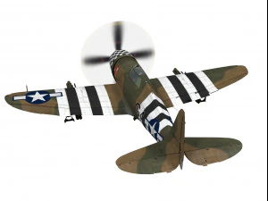 republic p-47 thunderbolt 3D Model
